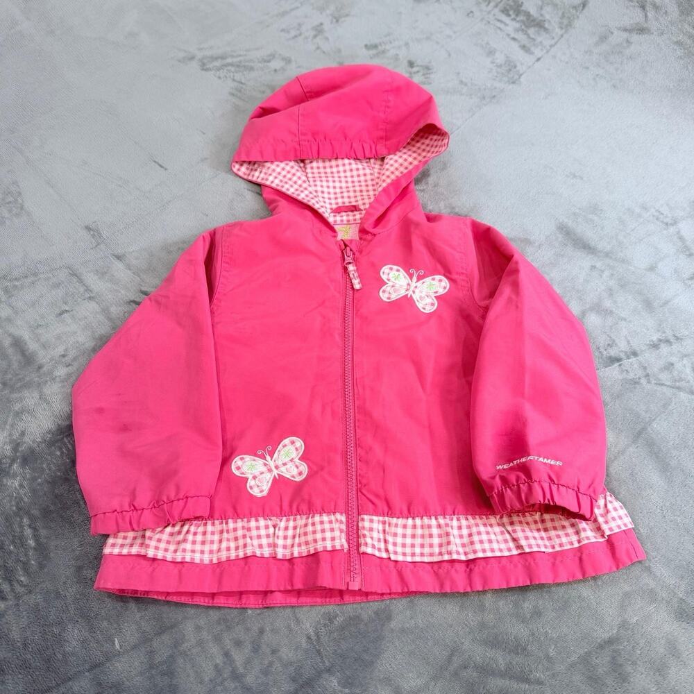 Weather Tamer Quality Outwear Girl Sz 3T Pink Jacket Full Zip Hooded